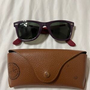 Ray-Ban Purple Sunglasses with Case